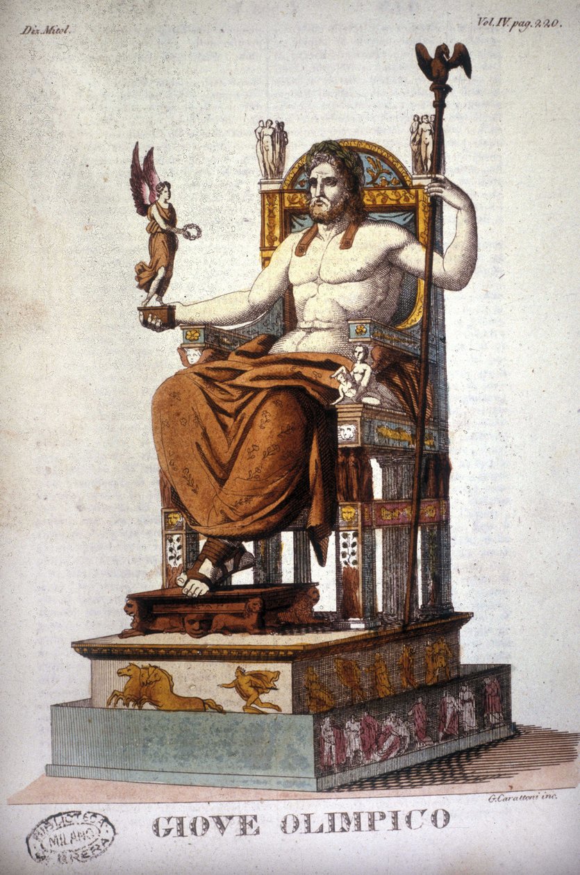Jupiter (Zeus) - gravure - Unknown artist