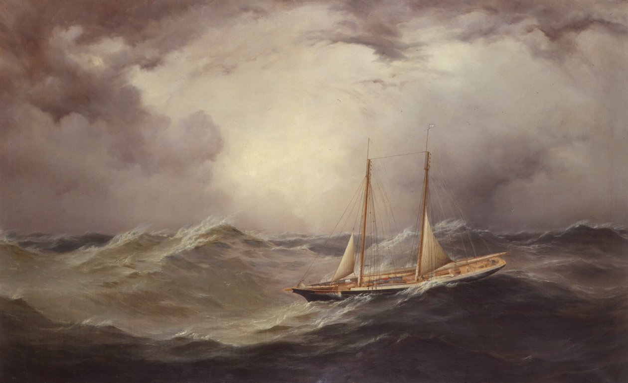Livonia après avoir perdu le beaupré en plein Atlantique, 1871 - Unknown