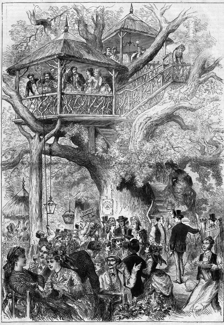 Fête au Parc de Sceaux en 1873. - Unknown artist
