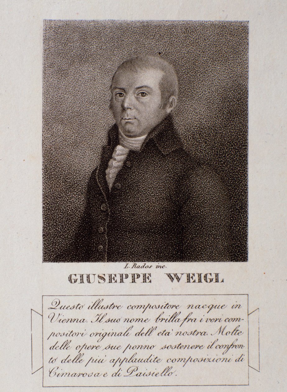 Portrait de Joseph Weigl (gravure) - Unknown artist