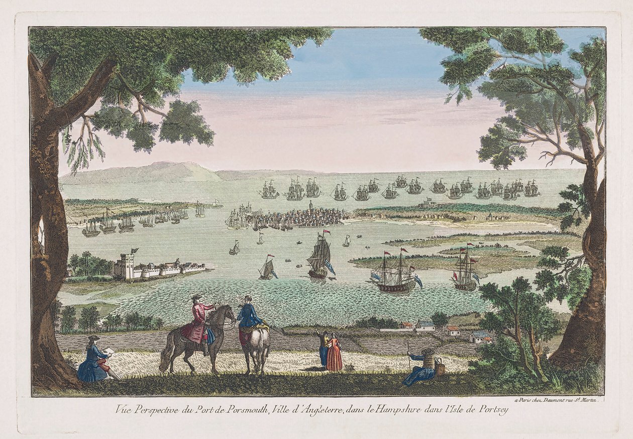 Portsmouth, Angleterre au 18ème siècle. - Unknown artist