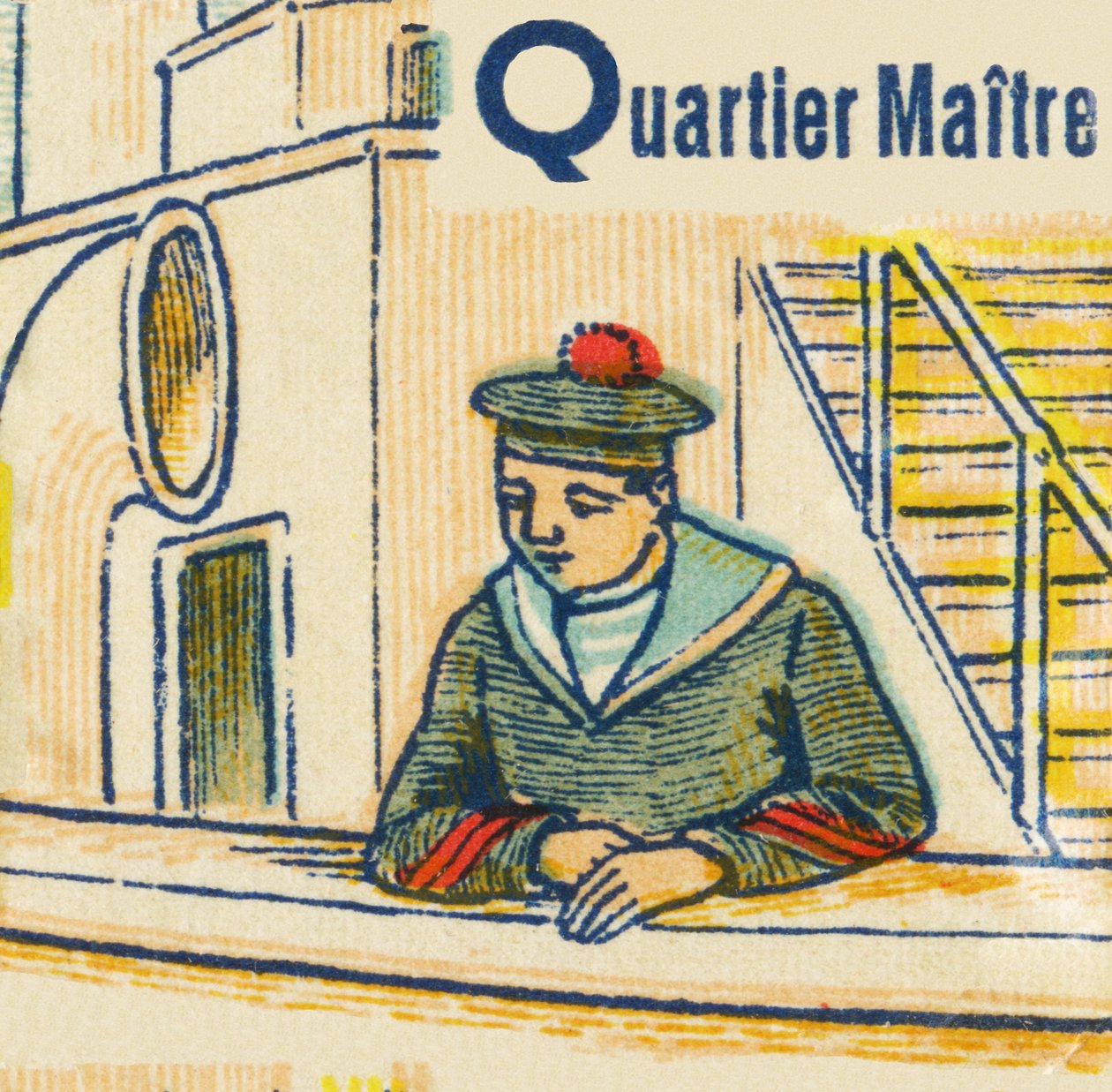Q en quartier-maître - Unknown artist