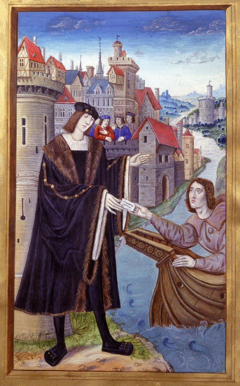 Messager royal (miniature) - Unknown artist