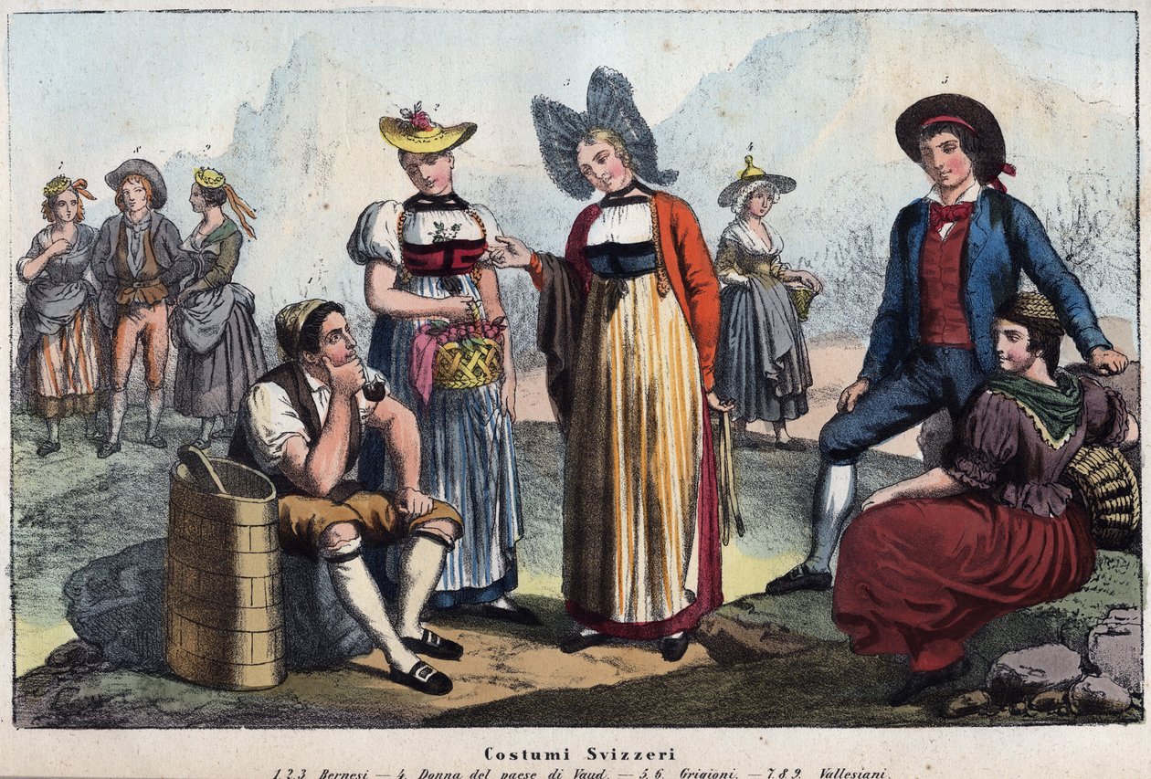 Costumes suisses - Unknown artist