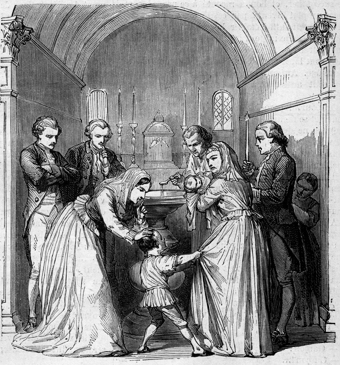 Le baptême de Napoléon Bonaparte. - Unknown artist