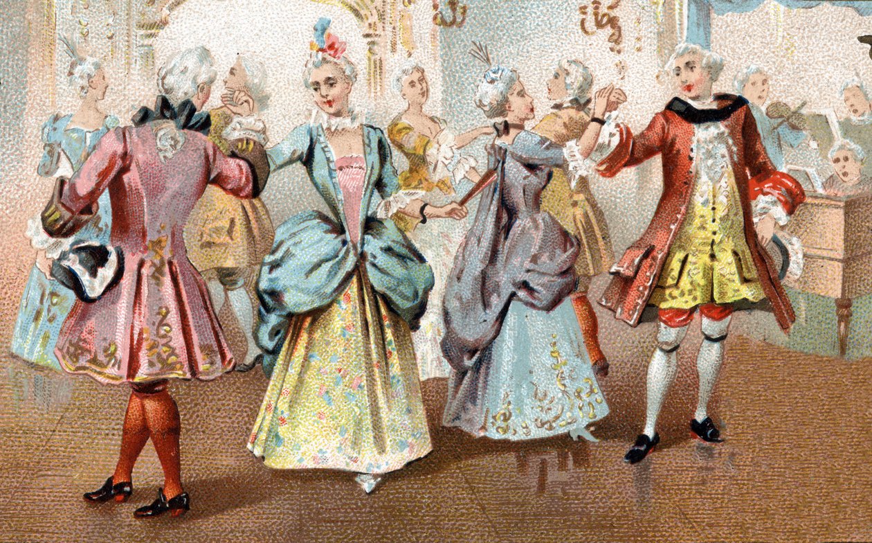 La pavane sous Louis XV. - Unknown artist