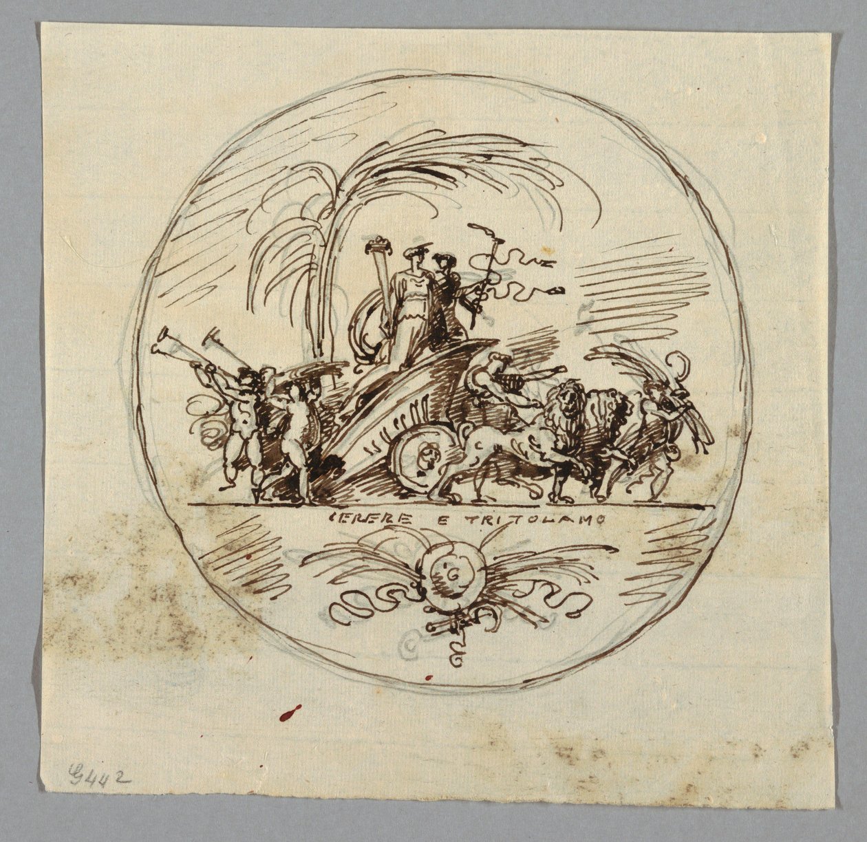 Dessin, Cérès et Triptolème, 1800-1820 - Unknown artistUnknown artist
