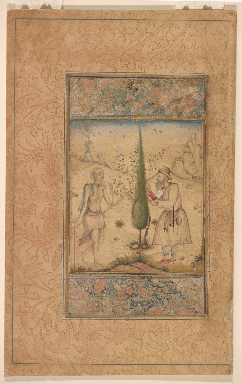 Un pèlerin et un ascète en conversation - Unknown artist