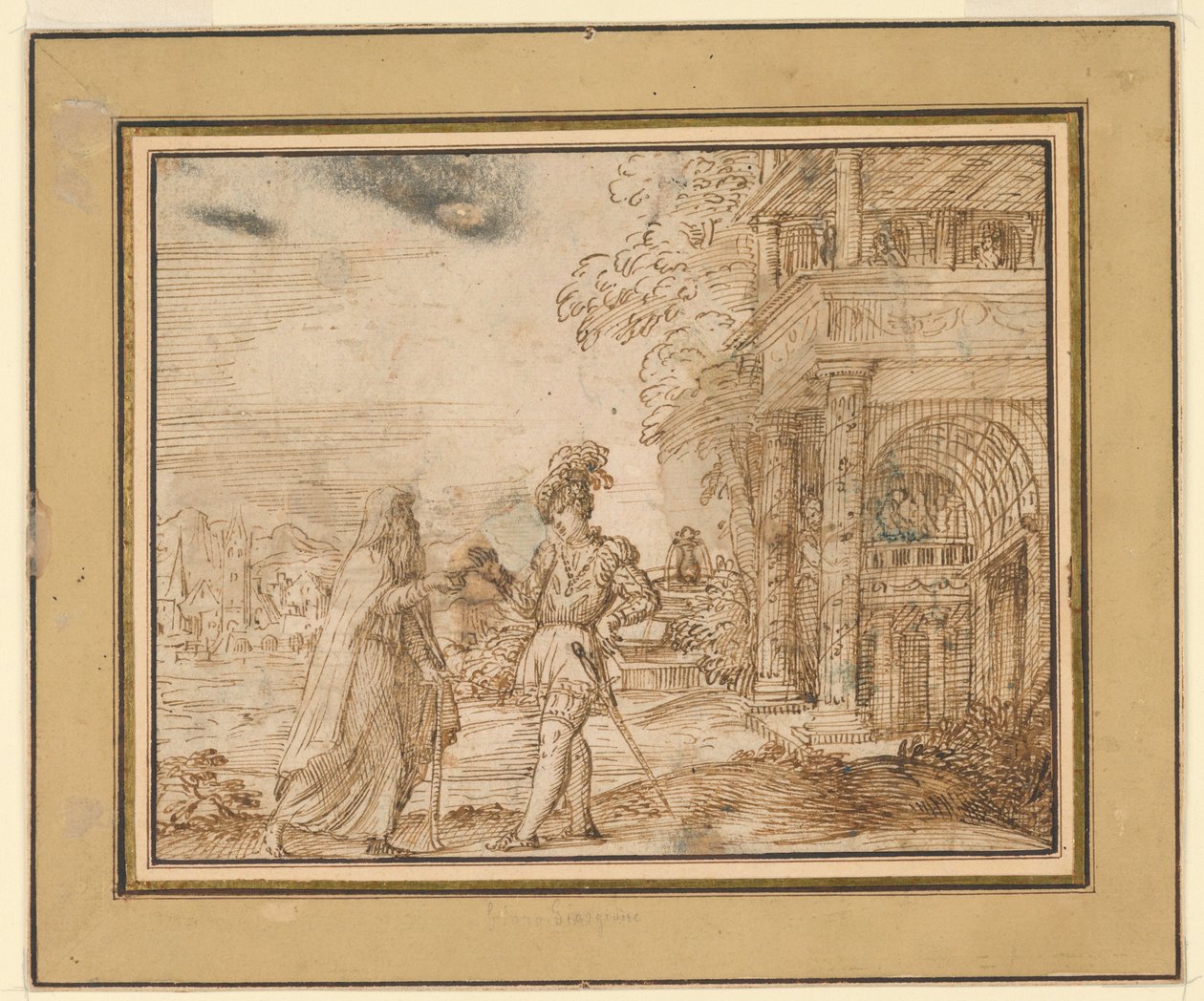 Ascète et courtisan - Unknown artist