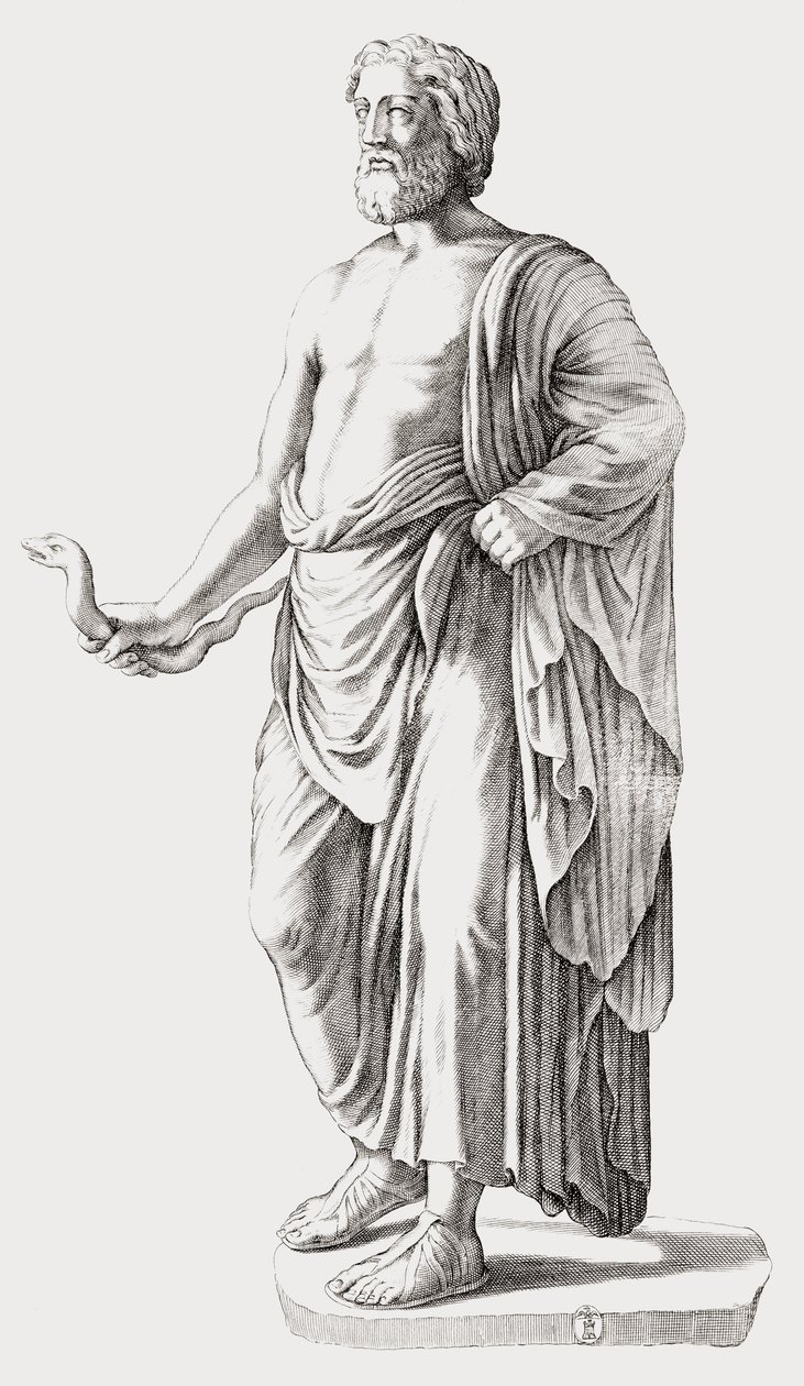 Asclépios. Portrait. - Unknown artist