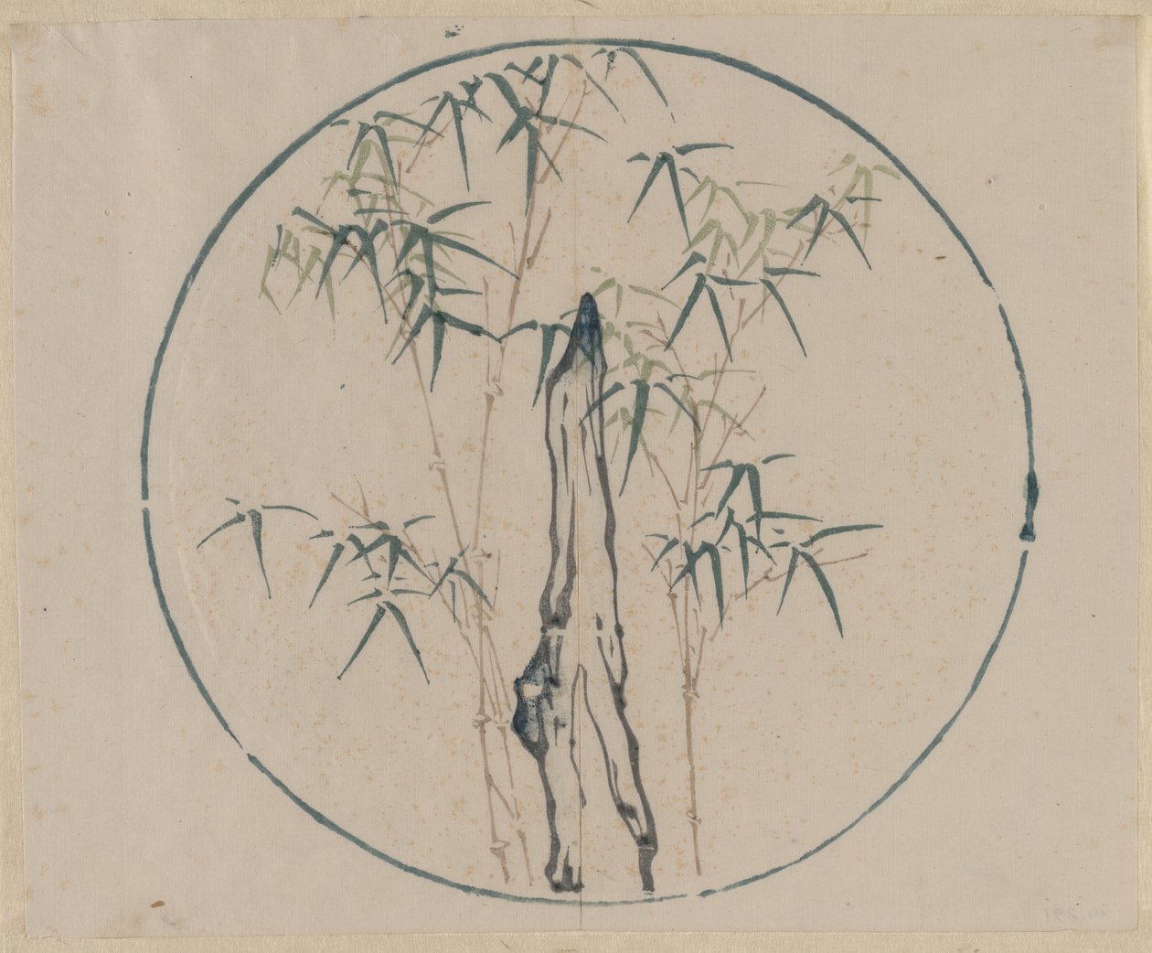Bambou et roche - Unknown artist