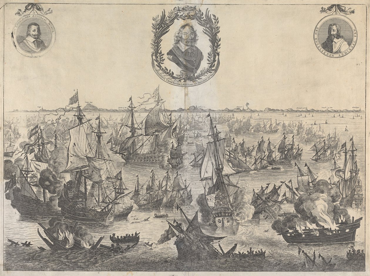 Bataille de Scheveningen, 31 juillet 1653 - Unknown artist