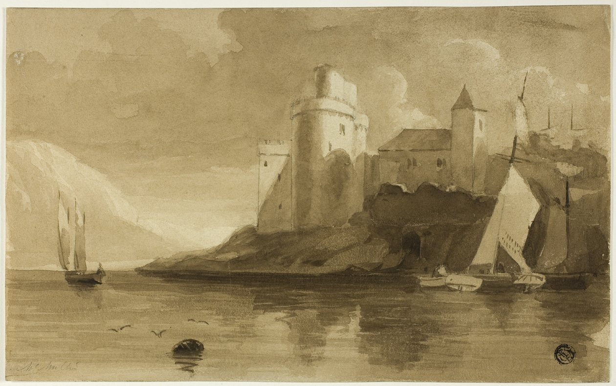 Château sur le lac - Unknown artist