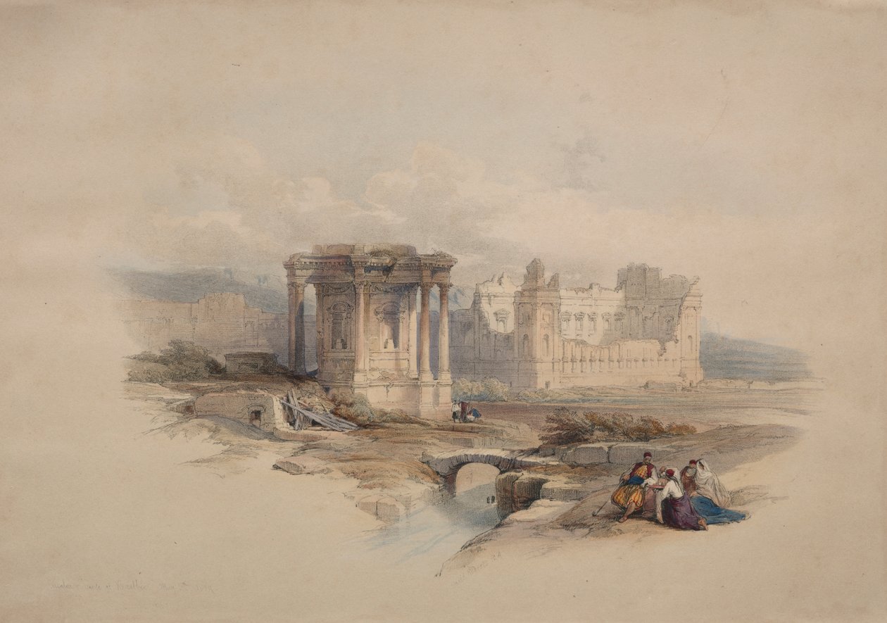 Temple circulaire à Baalbec - Unknown artist