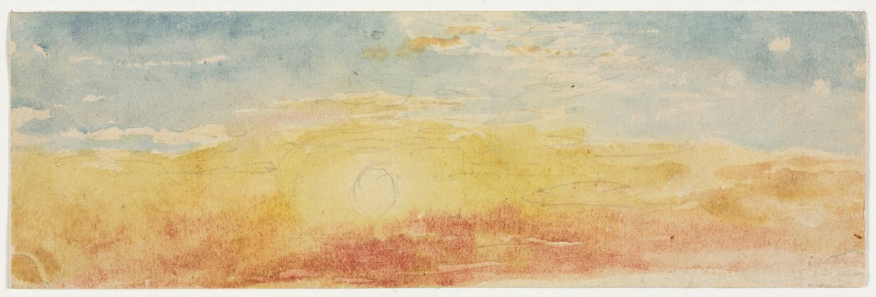 Étude de nuages - Unknown artist