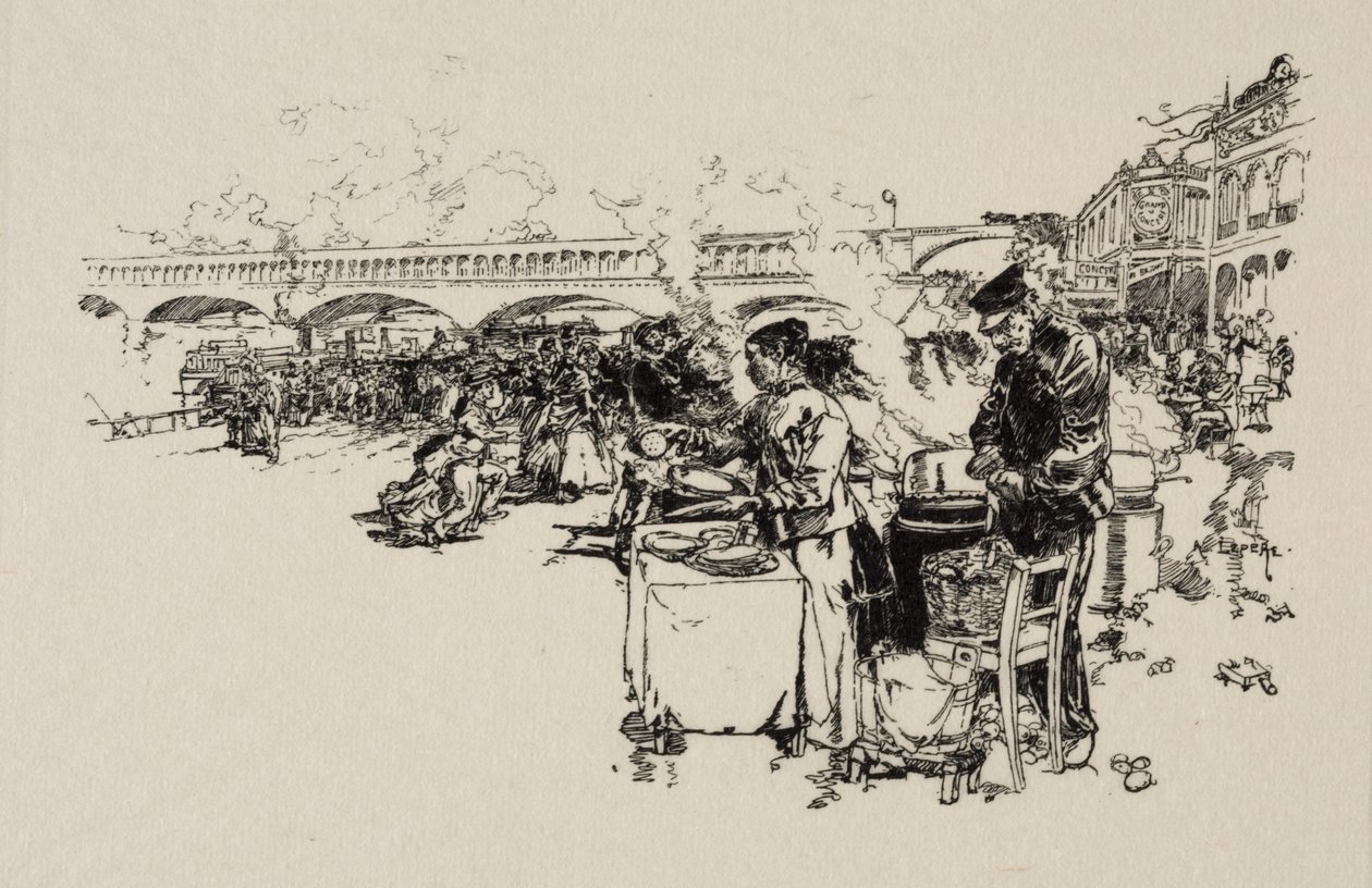 Débarcadère des bateaux-omnibus - Unknown artist