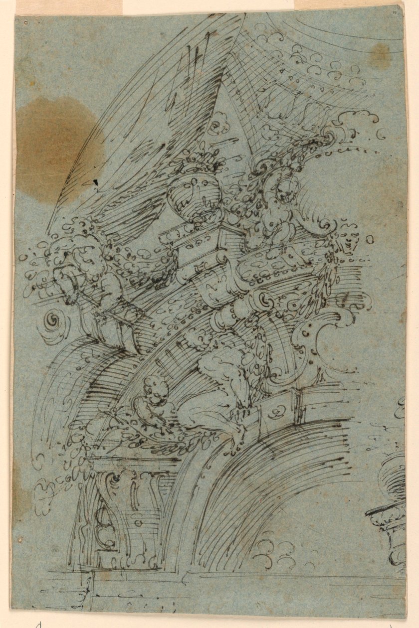 Conception pour un plafond en dôme - Unknown artist