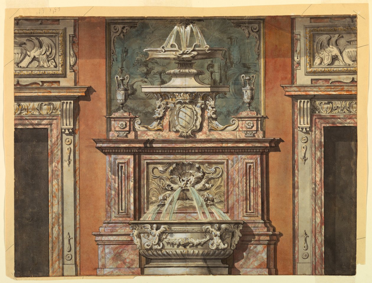 Conception pour un mur de hall - Unknown artist