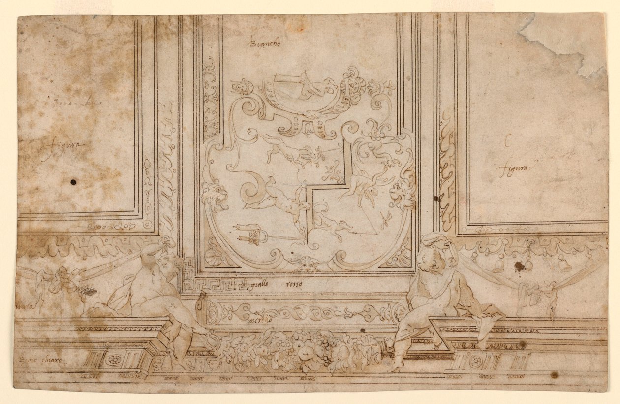 Conception pour un plafond peint - Unknown artist