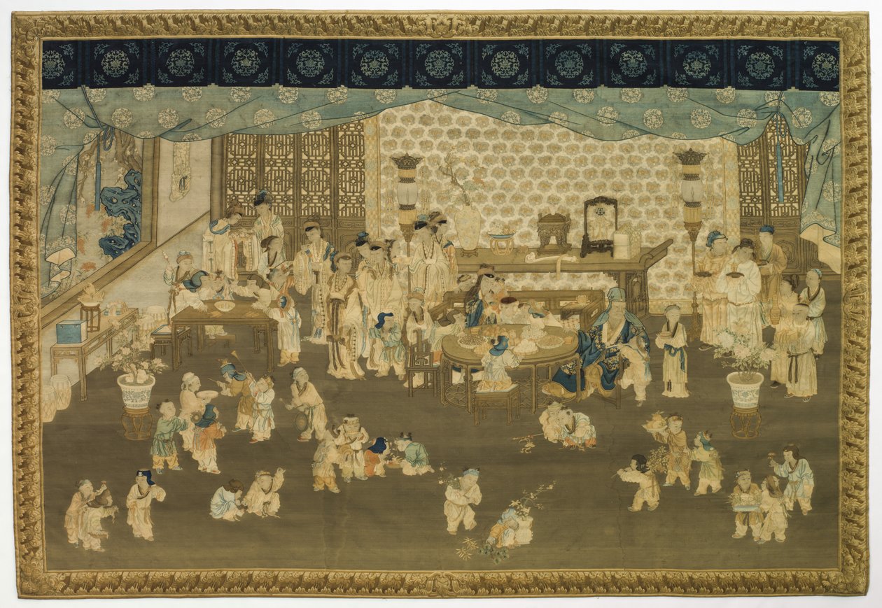 Réunion de famille le matin du Nouvel An - Unknown artist
