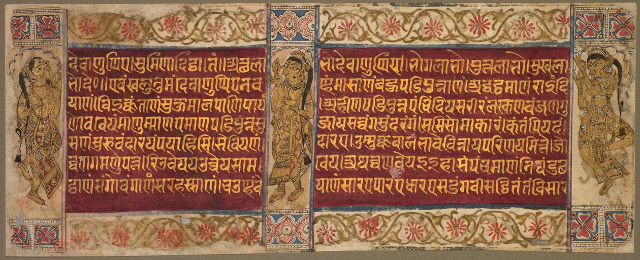 Folio avec femmes dansantes - Unknown artist
