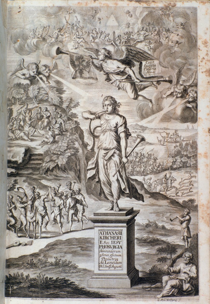 Frontispice de Phonurgia nova (1673) - Unknown artist