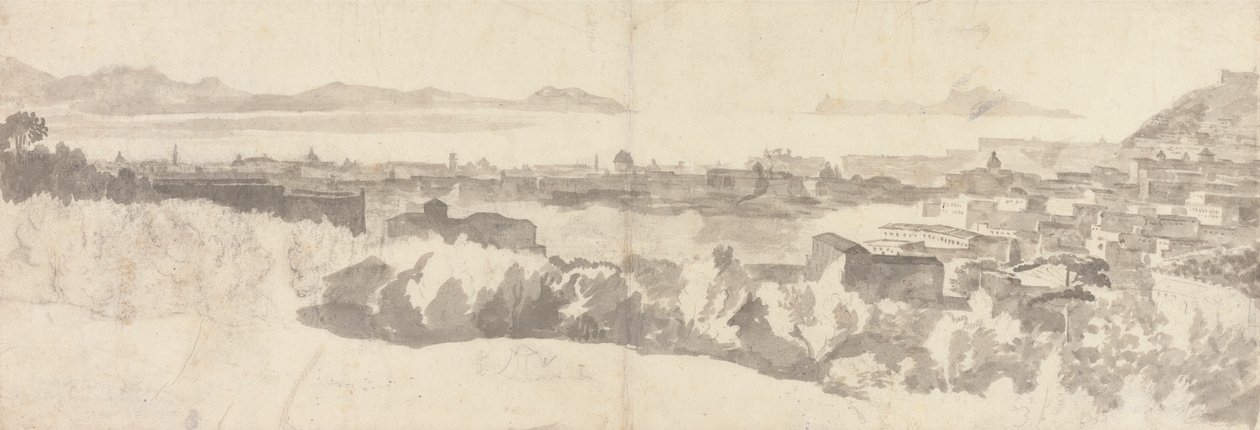 Vue générale de Naples - Unknown artist