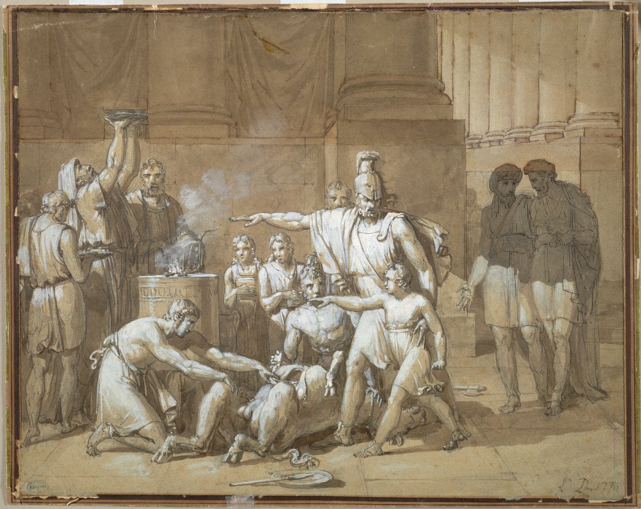 Hannibal jurant une inimitié éternelle envers Rome - Unknown artist