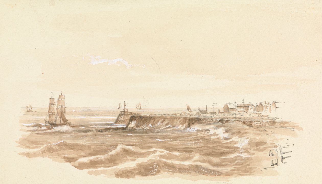 Scène de port - Unknown artist