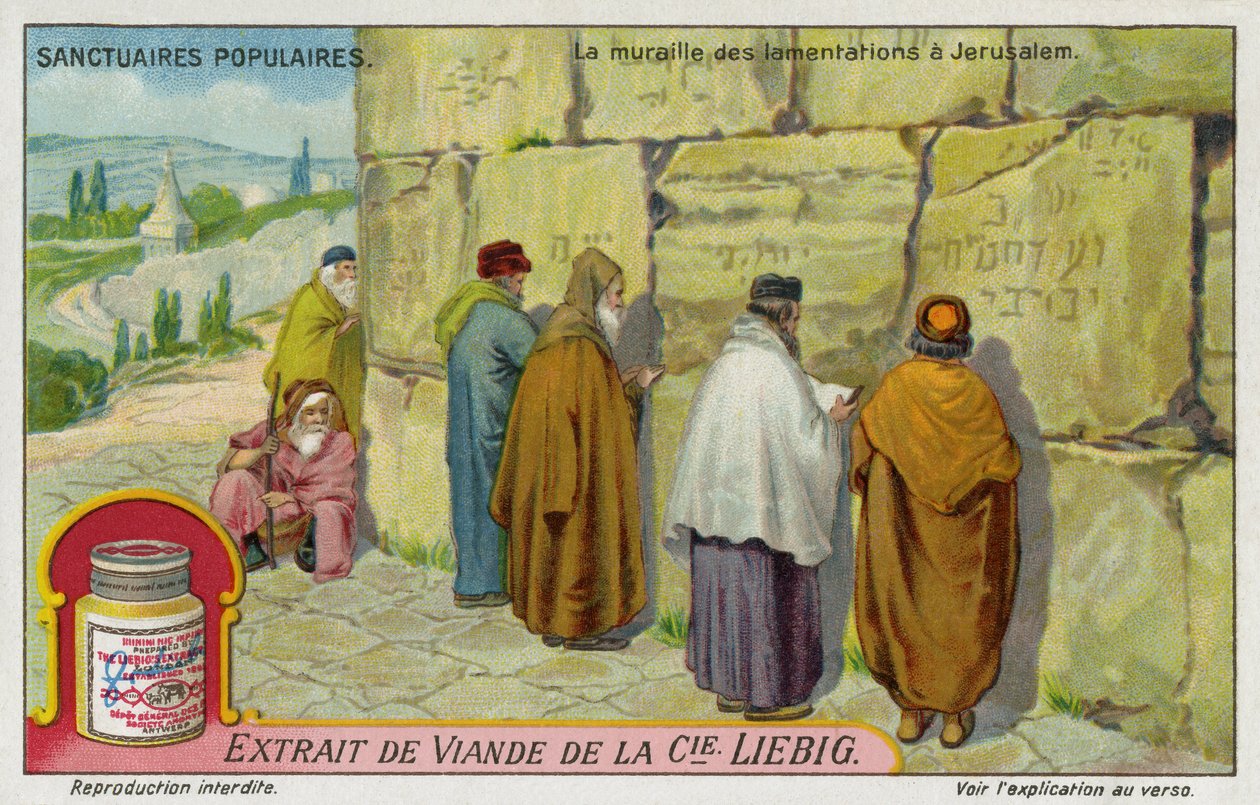 Sanctuaires sacrés, carte de collection Liebig 1924 - Unknown artist