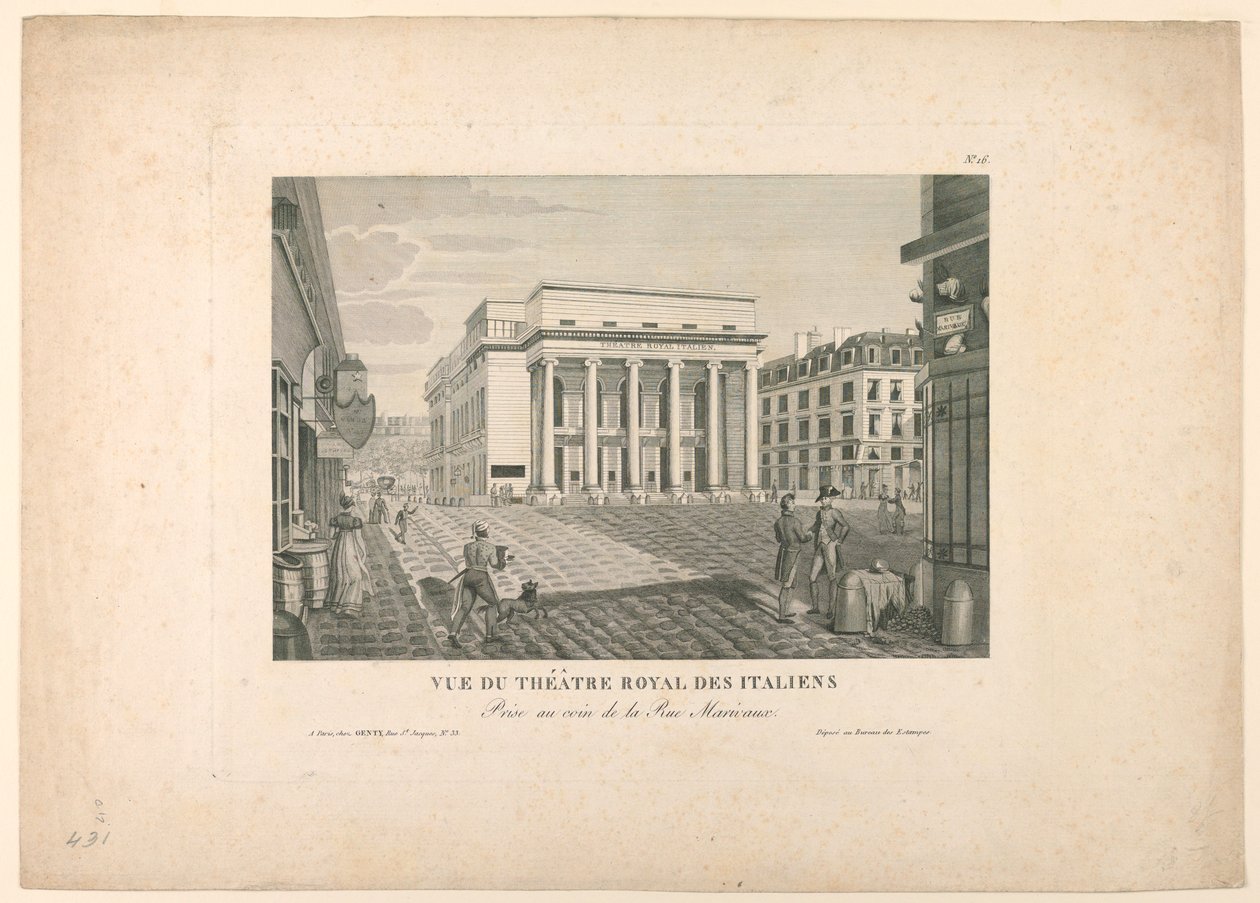 Théâtre italien, Paris - Unknown artist