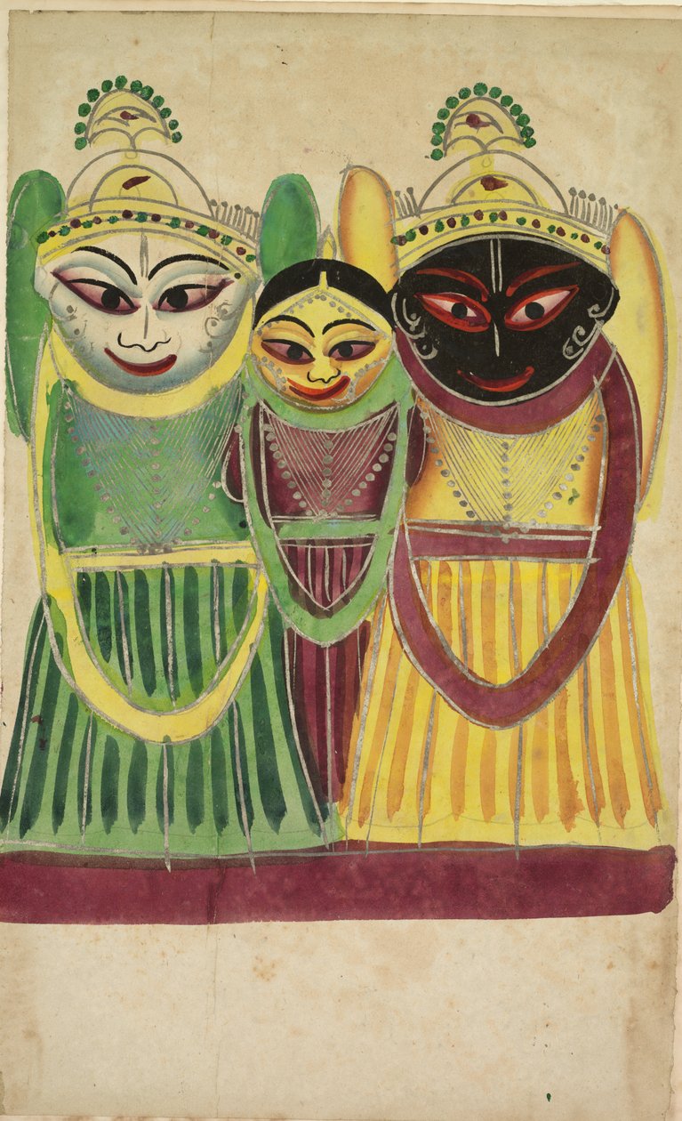 Trio de Jagannatha (verso) - Unknown artist
