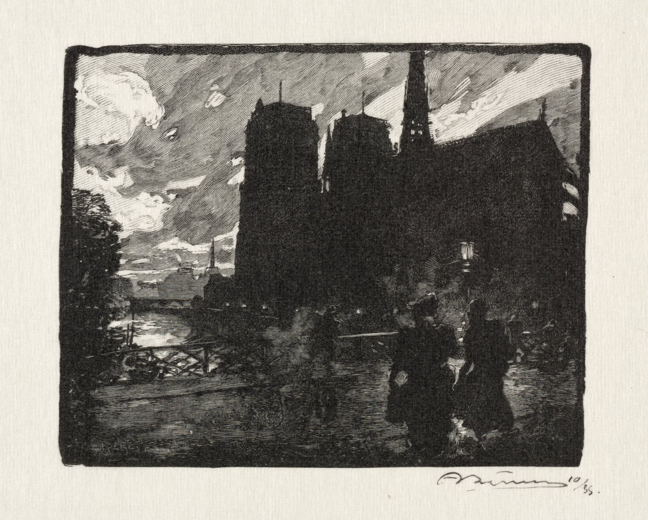 Notre Dame, le Soir - Unknown artist