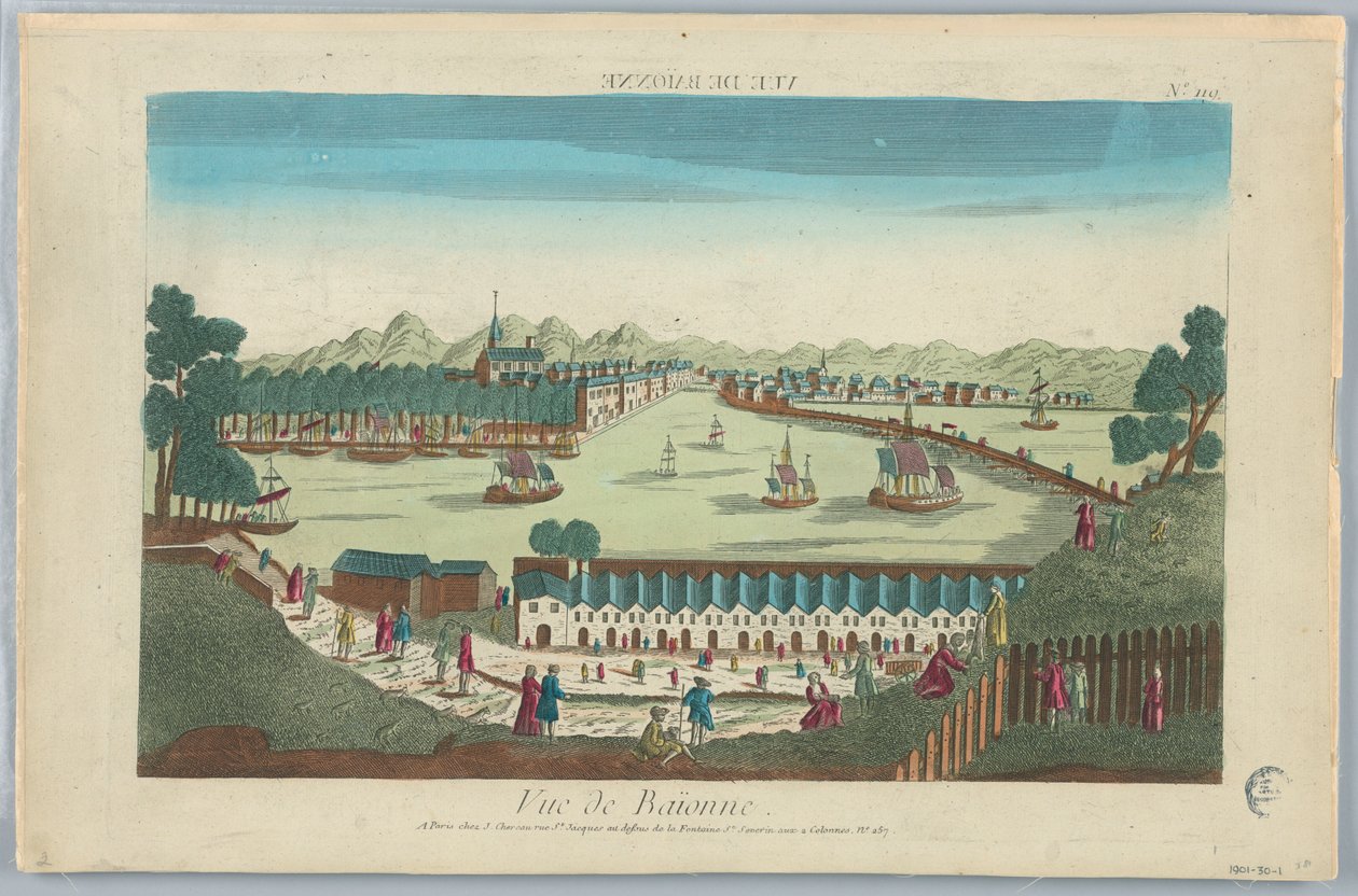 Peep-show, Vue de Baionne, No. 119 - Unknown artist