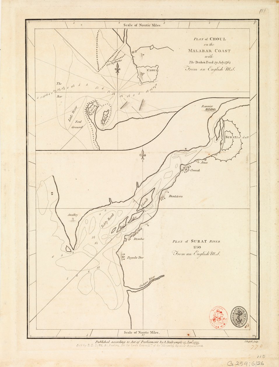 Plan de Choul et de la rivière Surat - Unknown artist