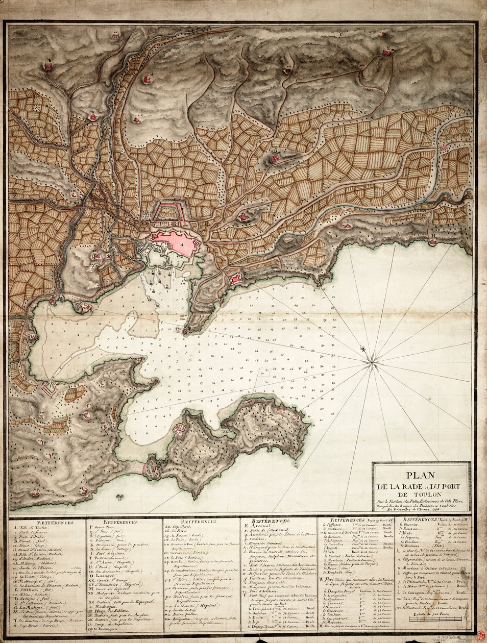 Plan de Toulon - Unknown artist