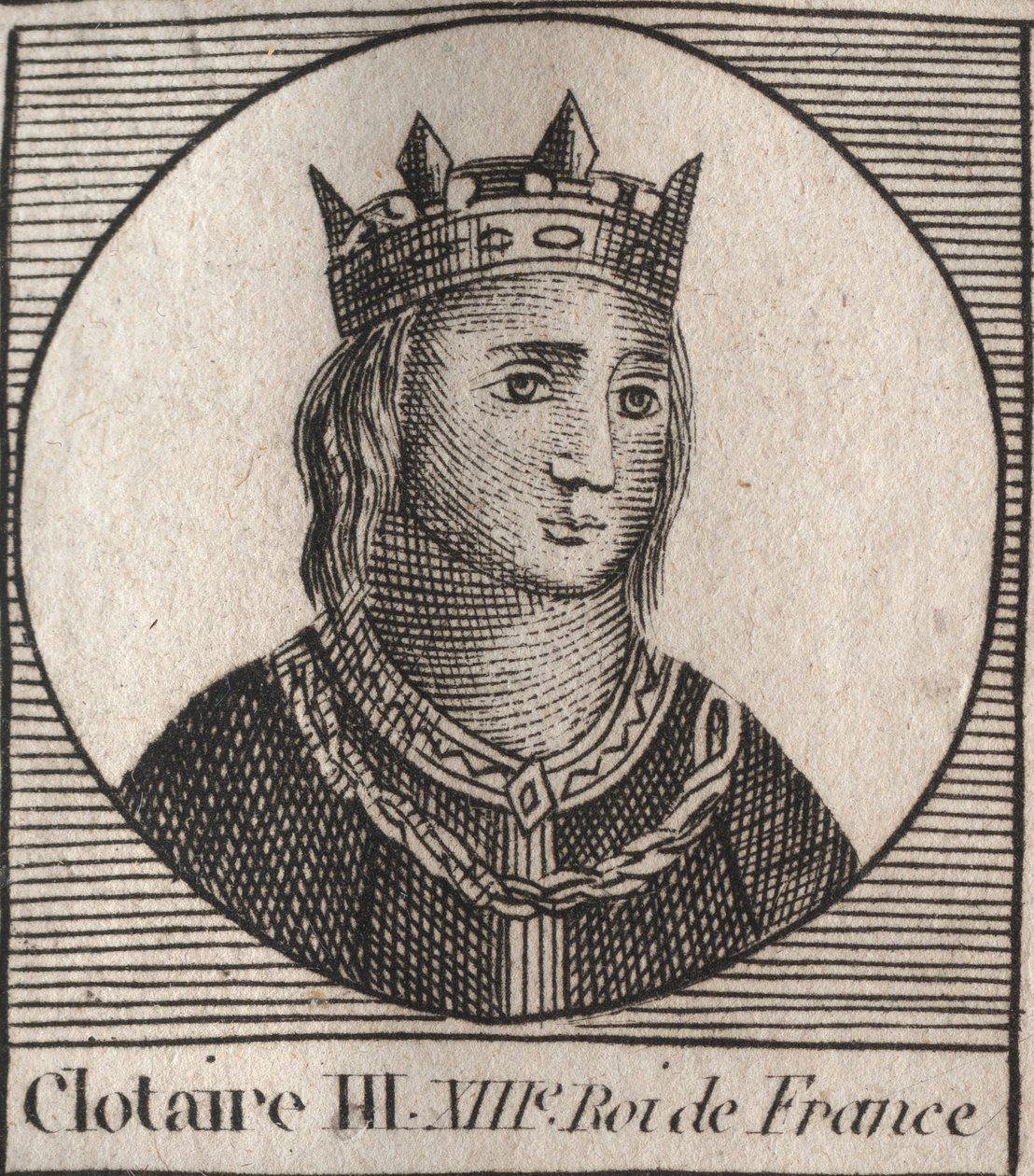 Portrait de Clothaire III - Unknown artist