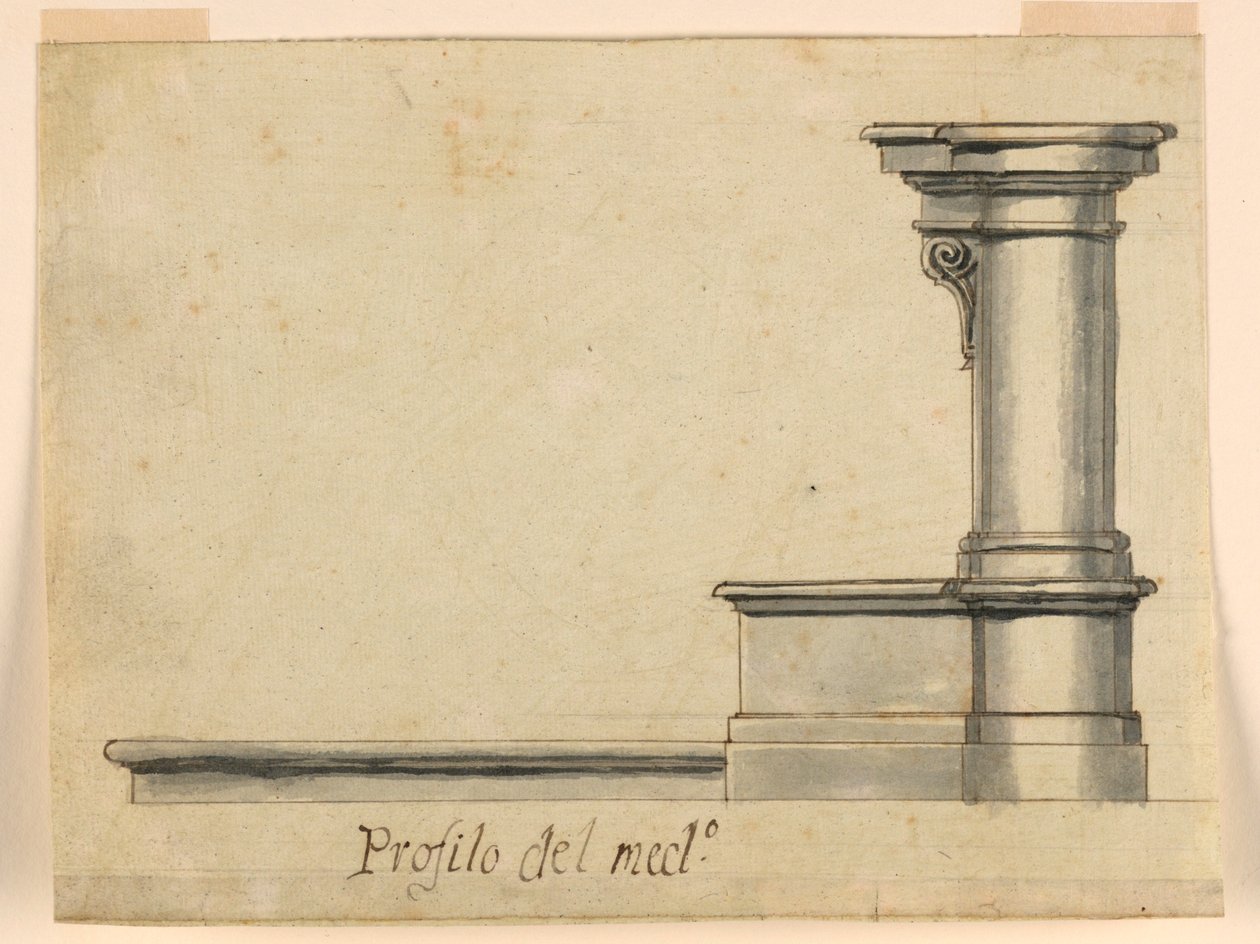 Projet : Vue latérale du prie-Dieu, -2586 - Unknown artist