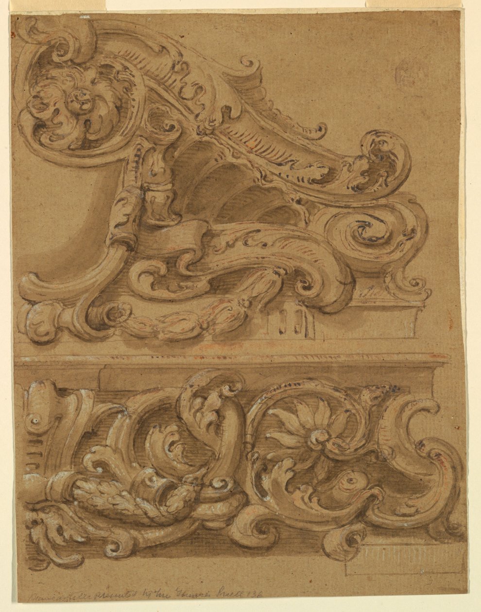 Projet pour un entablement et un fronton - Unknown artist
