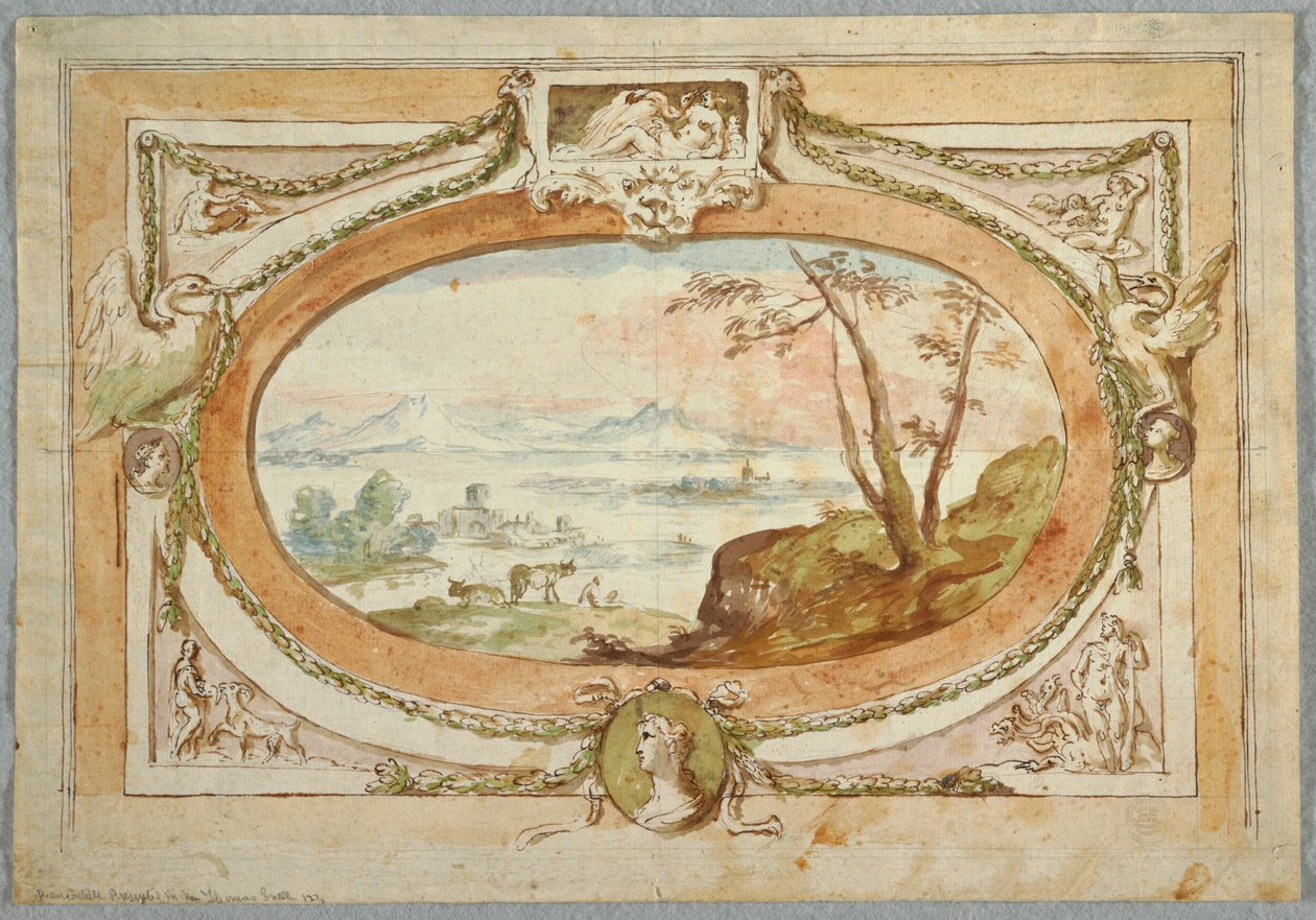 Projet pour un dessus-de-porte - Unknown artist