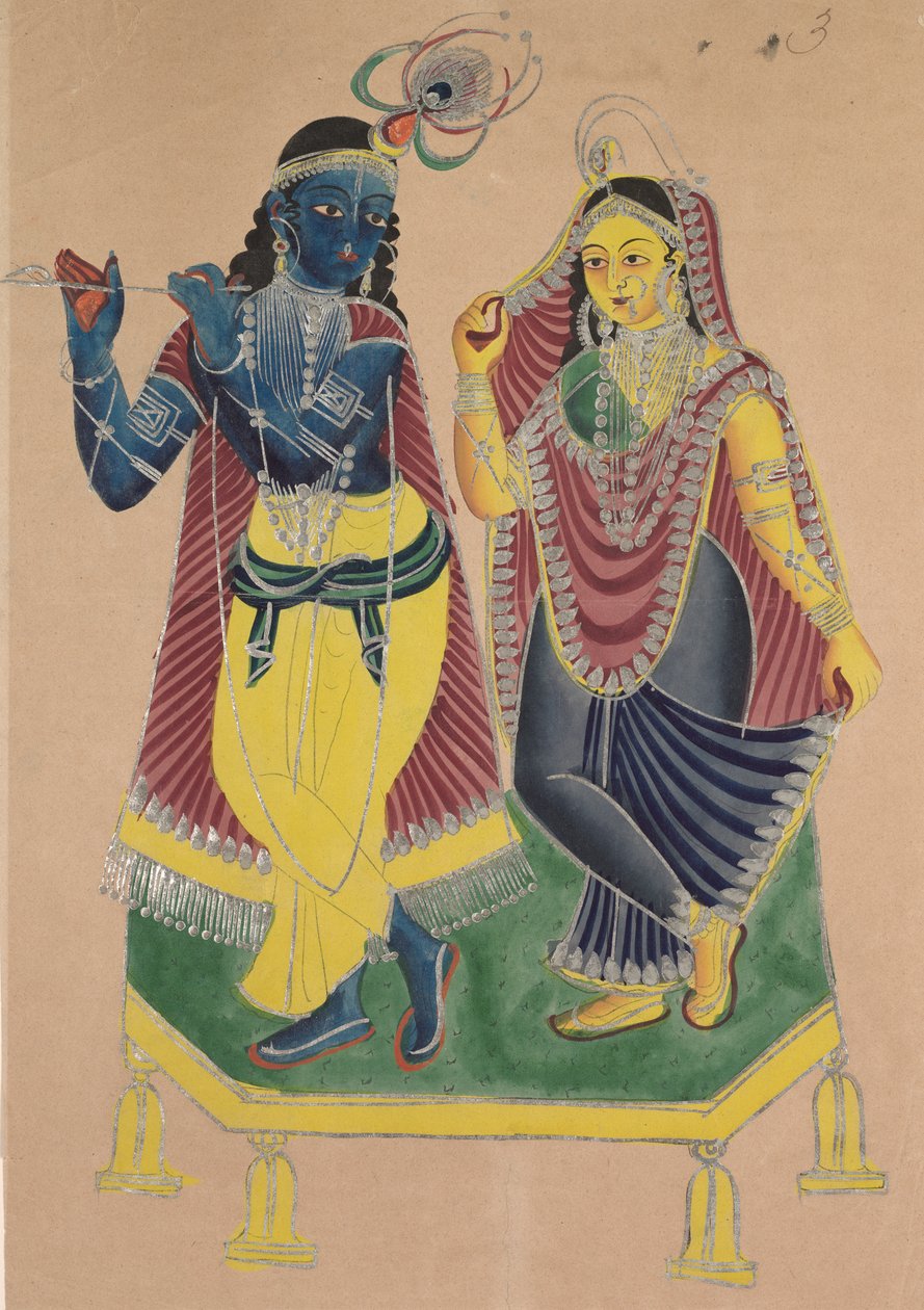 Radha et Krishna - Unknown artist