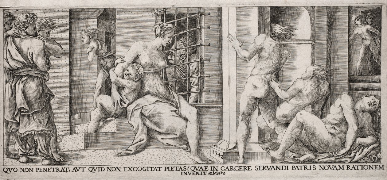 Charité romaine - Unknown artist
