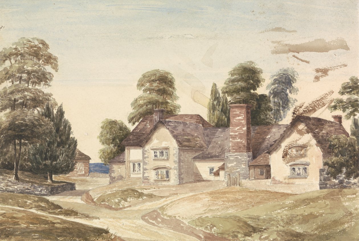 Paysage rural avec maison de campagne - Unknown artist
