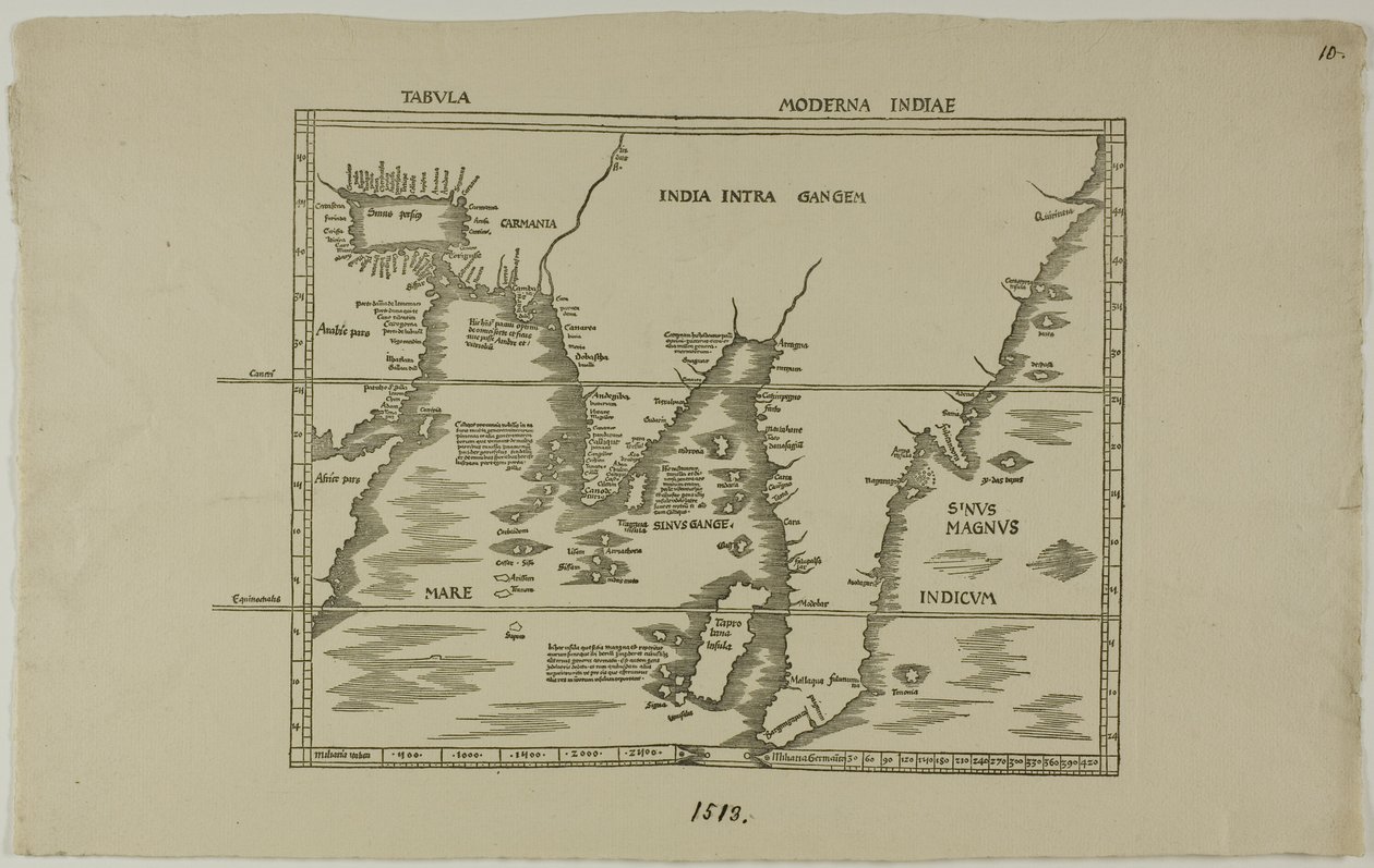 Tabula Moderna Indiae - Unknown artist