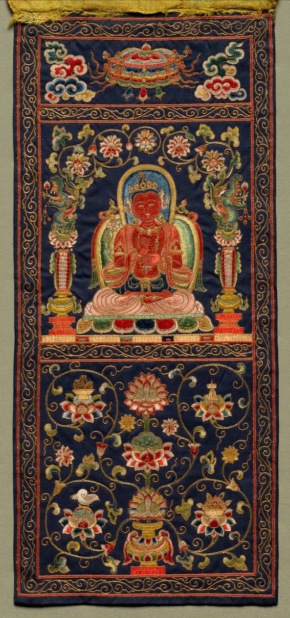Thangka avec le septième bodhisattva - Unknown artist