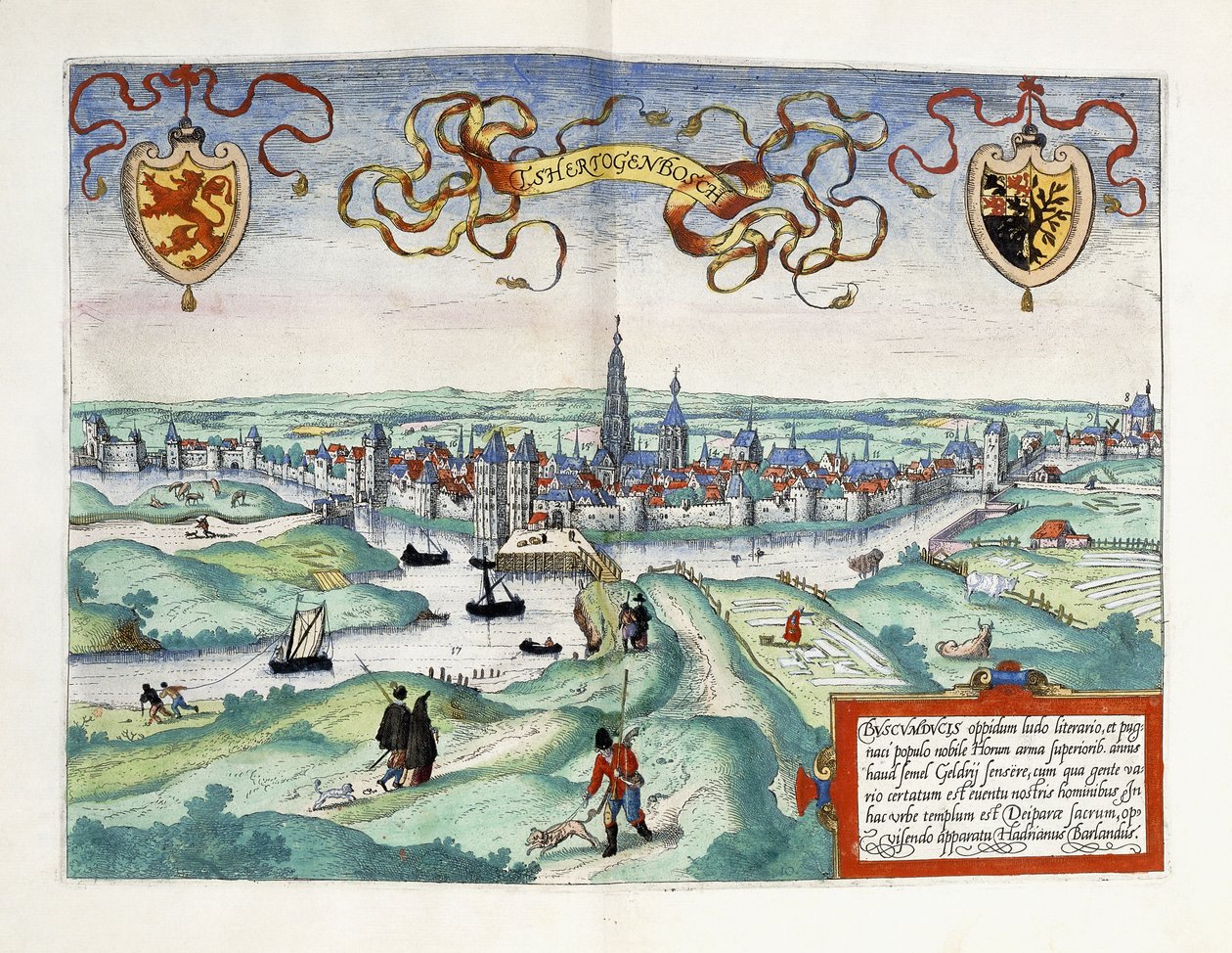 La ville de S-Hertogenbosch, Pays-Bas, 1588 - Unknown artist