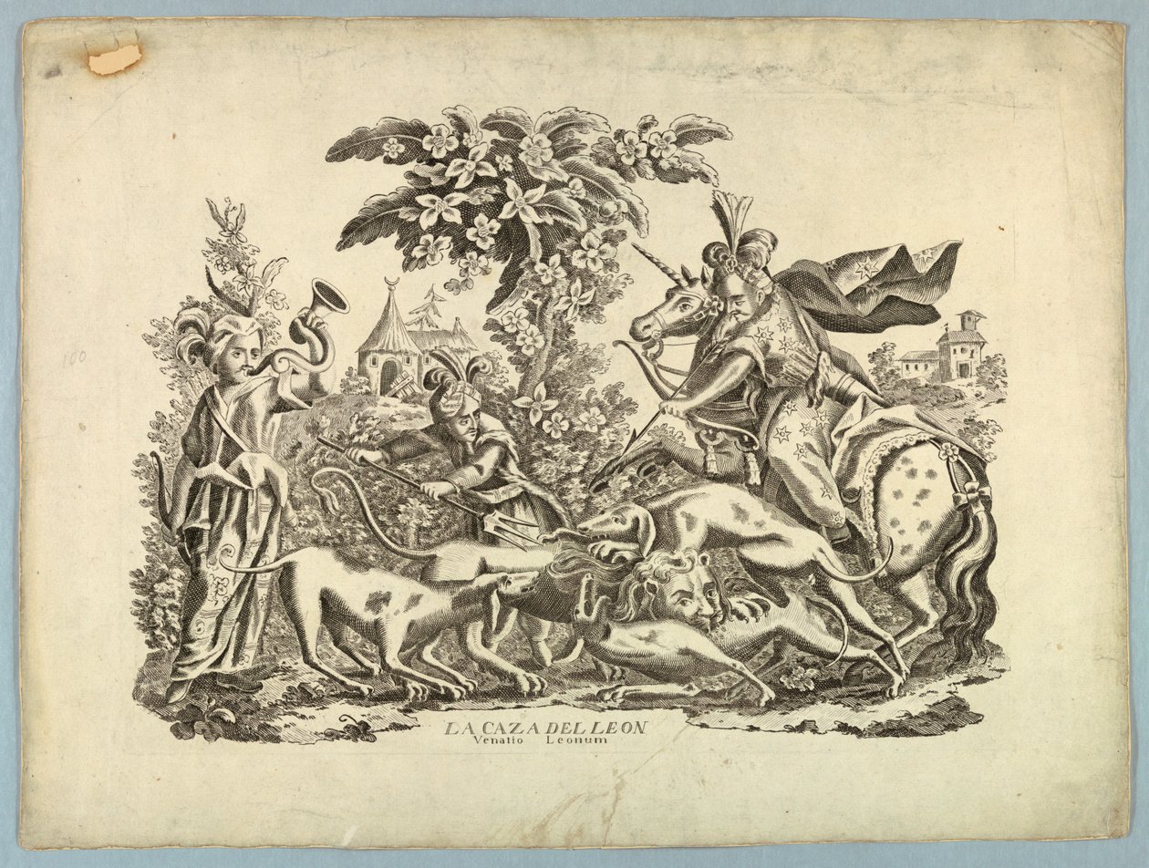 La Chasse au Lion - Unknown artist
