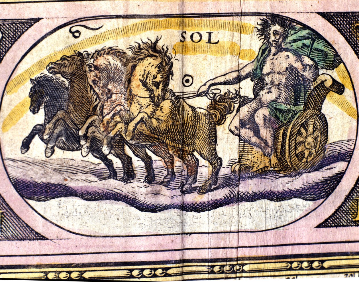 Le Soleil. Gravure du 17ème siècle. - Unknown artist