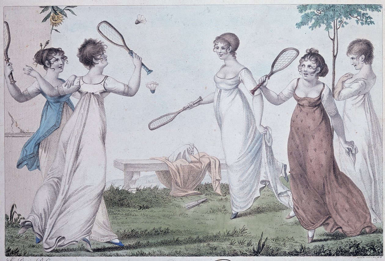 Le volant - gravure - Unknown artist