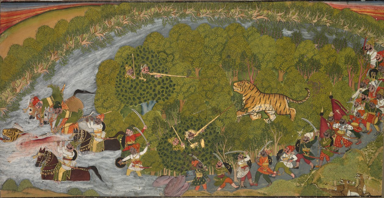 Chasse au tigre - Unknown artist